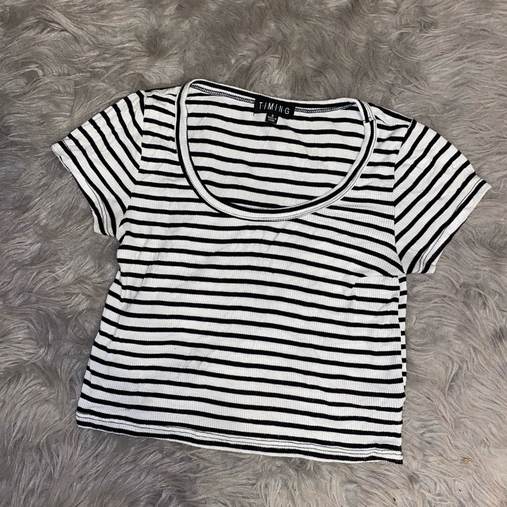 Striped crop top